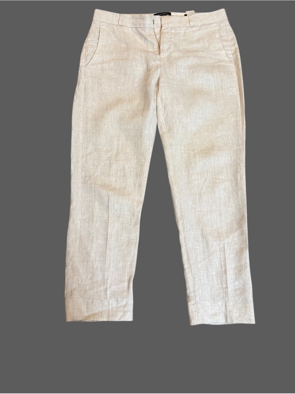 Banana Republic Beige Linen-Blend Pants